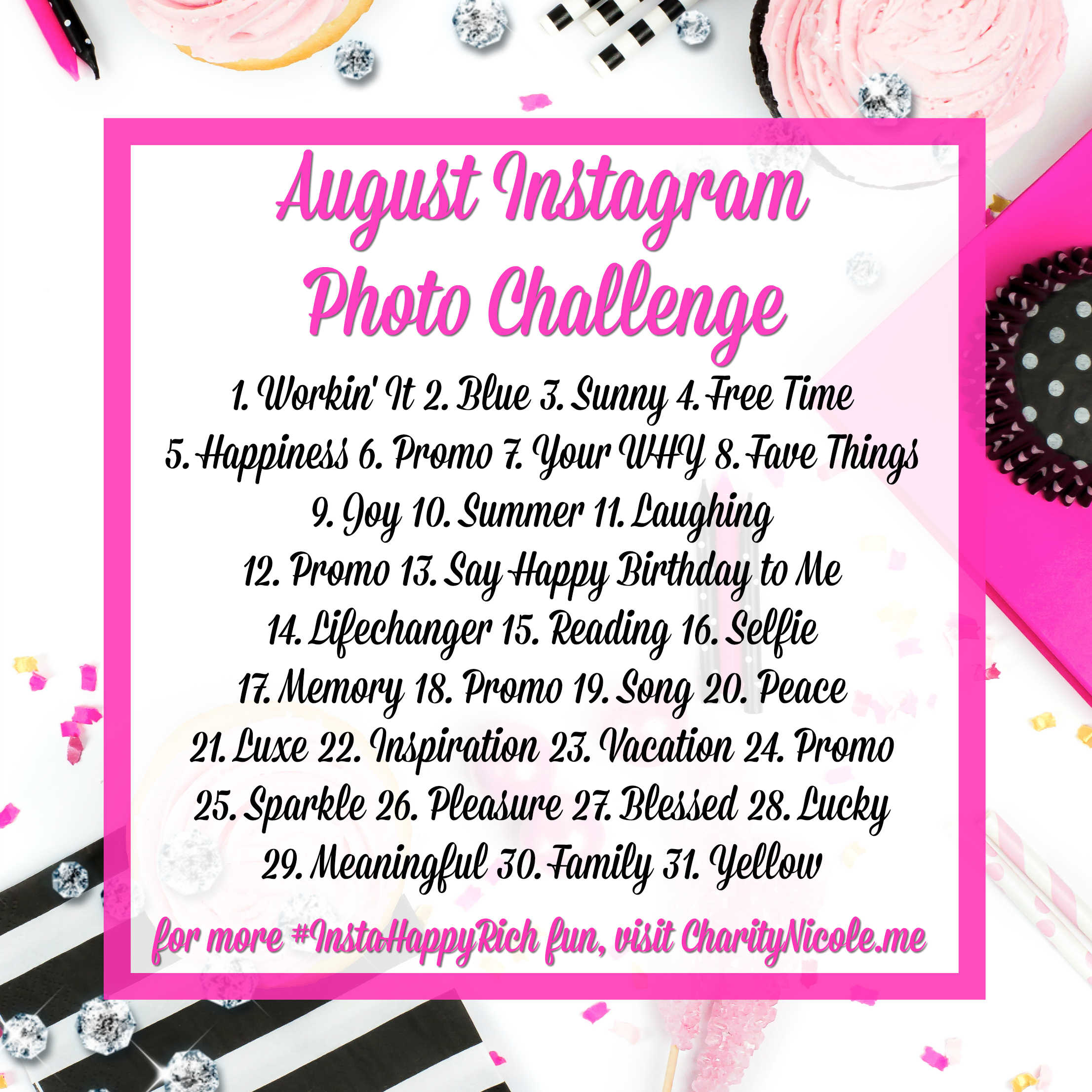 August Instagram Photo Challenge - Charity Nicole ...